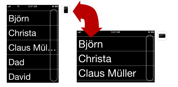 Supports Landscape and Portrait Orientation