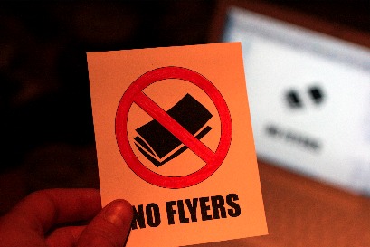 print and colour your own no flyers sign